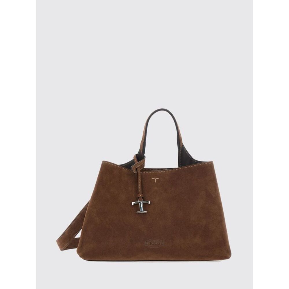 Tod's Women Tod's Suede Calfskin Handbag With Logo Charm